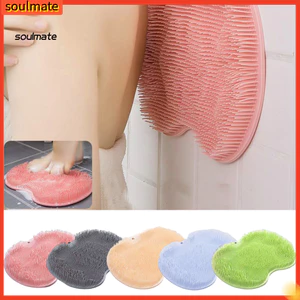 Linh hồn| Bàn chải bàn chân cho vòi hoa sen Thảm chân vòi hoa sen Máy giặt chân có lông Massage Dễ dàng làm sạch Máy chà bàn chân với cốc hút để thư giãn Chăm sóc da khô và mệt mỏi cho gia đình