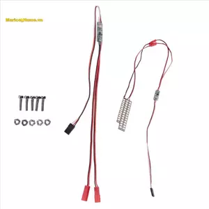 70mm 58mm Chống Nước Phía Trước Phía Sau Cản Đèn Led Thanh Nâng Cấp Phụ Kiện Cho Xe RC 1 / 10