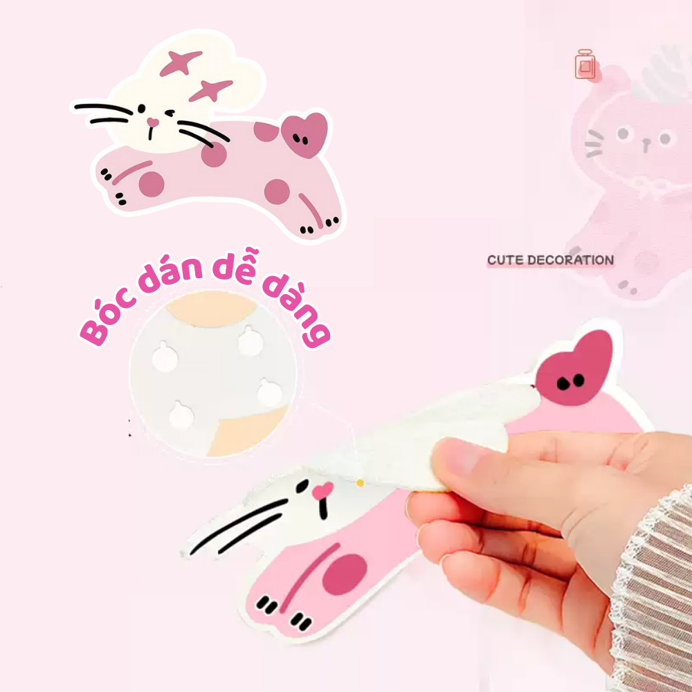 Miếng Dán Khử Mùi Toilet HomeMate Hình Thú Dễ Thương, Giấy Thơm Nhà Vệ Sinh Tự Dính Khử Mùi Than Hoạt Tính