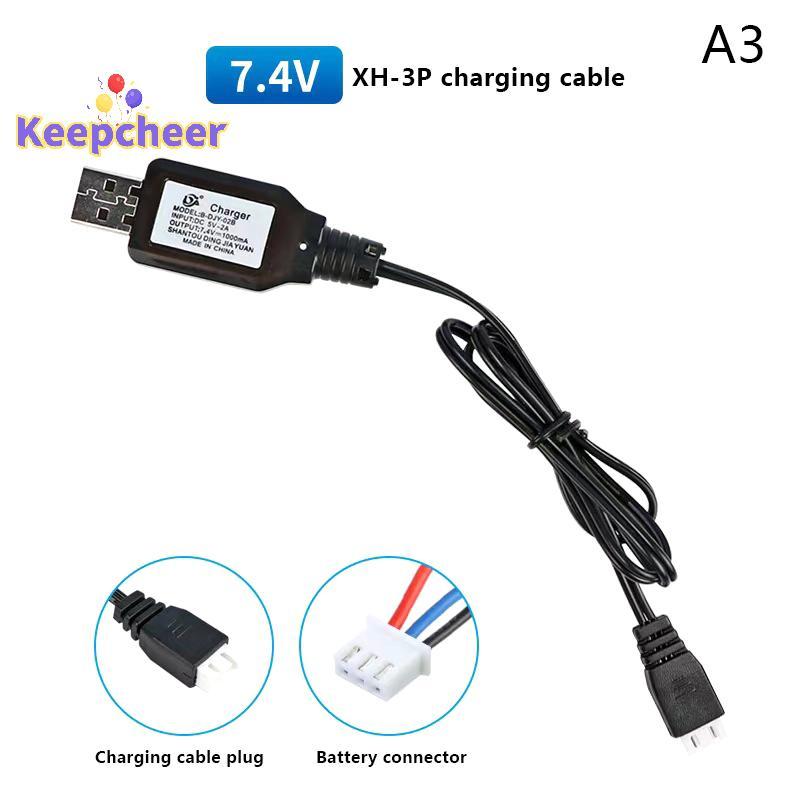 [Keepcheer] Bộ sạc USB pin Li-ion 7.4V 2S với SM-2P / 3P / 4P XH-3P / 4P cho đồ chơi thuyền ô tô RC Mới