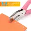 Bộ đục lỗ cầm tay 2 gói, đục lỗ một lỗ, đục lỗ trái tim và ngôi sao, tay cầm cao su, đục lỗ kim loại 1 / 4 Inch