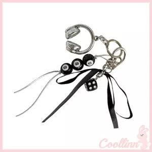 COO Đáng Yêu Túi CharmS Cho Ví Ba Lô Trang Trí Ví Charm Xe Móc Khóa Đính Hạt Nơ Chìa Khóa Quyến Rũ Túi Xách Accesso