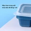 Khay Làm Đá Silicon Có Nắp Đậy Kháng Khuẩn Chống Mùi Tủ Lạnh, Khuôn Làm Đá Làm Thạch