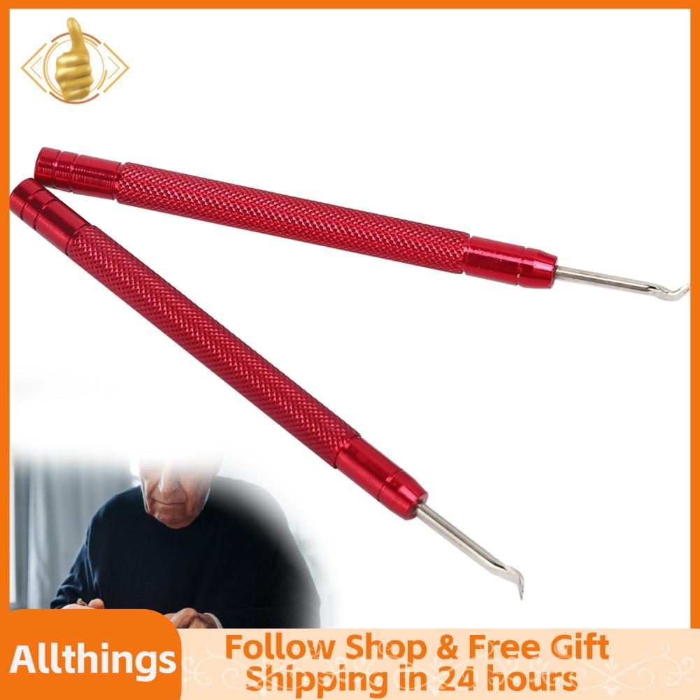 Allthingss ZJchao Đồng Hồ Tay Tẩy 2 Dụng Cụ Tháo Tay Tẩy Lever Phút Thứ Hai Kéo Sửa Chữa Đỏ Loại Bỏ Dụng Cụ Sửa Chữa Phụ Kiện