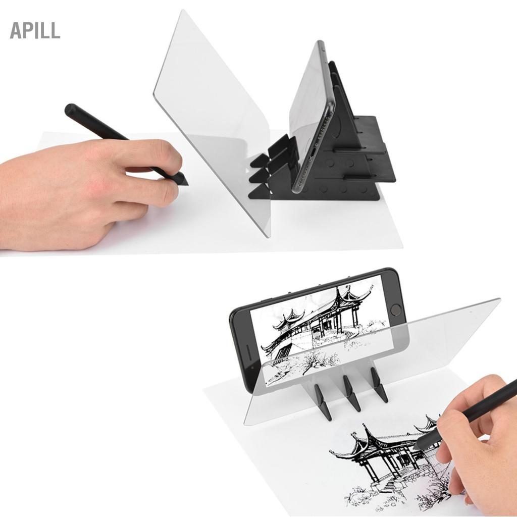 apill PUSOKEI Bảng vẽ quang học di động IP65 Công cụ phác thảo theo dõi chống nước Công cụ phác thảo stencil Copy Pad Bảng điều khiển máy chiếu phản chiếu gương cho ngành công nghiệp hoạt hình Giấy vải trắng