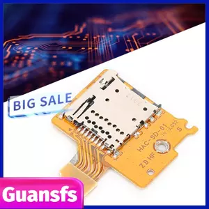 Guansfs Guansfs Đầu Đọc Thẻ Micro Thay Thế Nhôm ABS Khe Cắm Bộ Nhớ Ổ Cắm Ban Cho