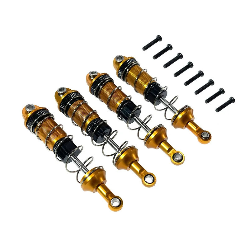 4 Kim Loại Giảm Sốc Dầu Trước Và Sau Cho MJX H16 16207 16208 16209 16210 1 / 16 Quy Mô RC Xe Nâng Cấp Phần