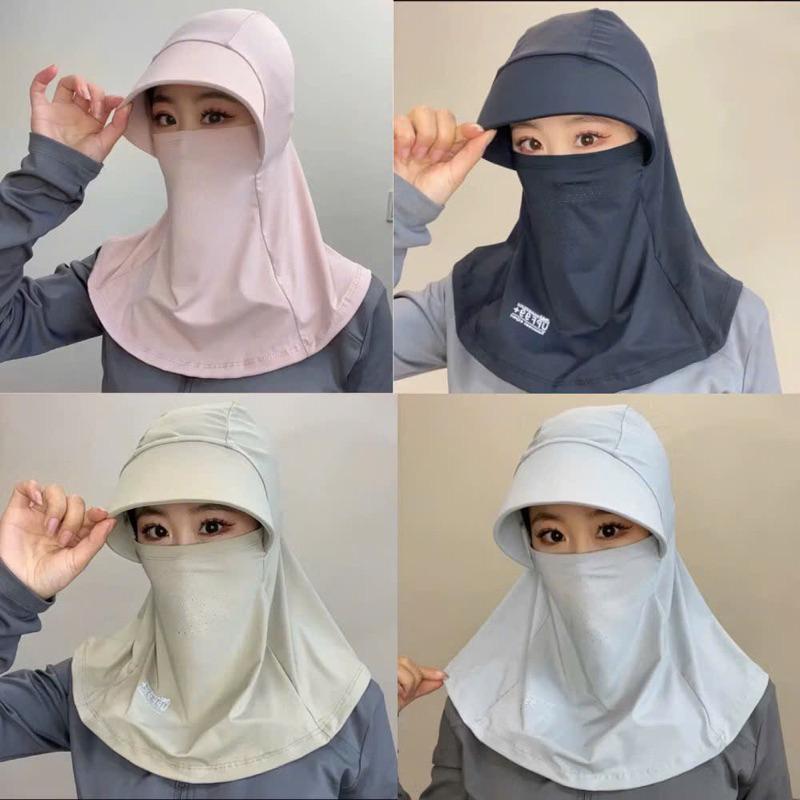 Mũ Chống Nắng Nữ Vành Rộng Fullface Cao Cấp – Tích Hợp Khẩu Trang, Chống UV Toàn Diện, Che Mặt Cổ Hiệu Quả Khi Ra Đường