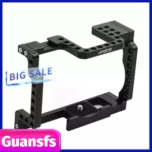 Guansfs Guansfs Khung Máy Ảnh Hợp Kim Nhôm Với Giày Lạnh 1/4 Chủ Đề Tương Thích Canon M50 Mirrorless