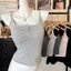 Milyfashion Dopamine Nhỏ Tươi Đẹp Lưng Sọc Sling Slim-fit Phù Hợp Với Ngực Miếng Lót Đáy Ngắn Top Mỏng Dây Đeo Vai Phong Cách Mới GX8P