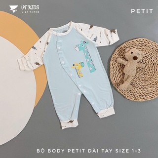 Bộ body petit hươu cao cổ cho bé sơ sinh từ 3-9kg