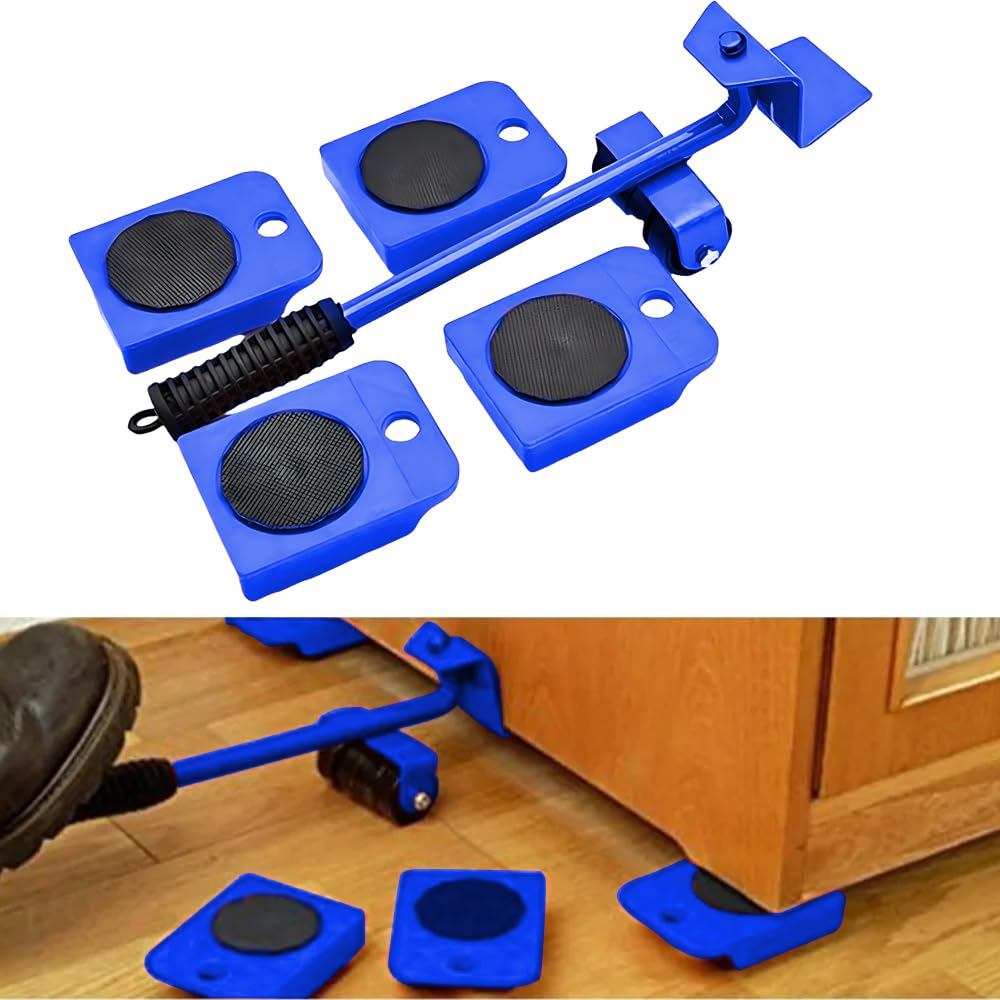 Bộ công cụ nâng đồ nội thất hạng nặng 360° Thanh trượt bánh xe xoay cho thiết bị giường Sofa di chuyển