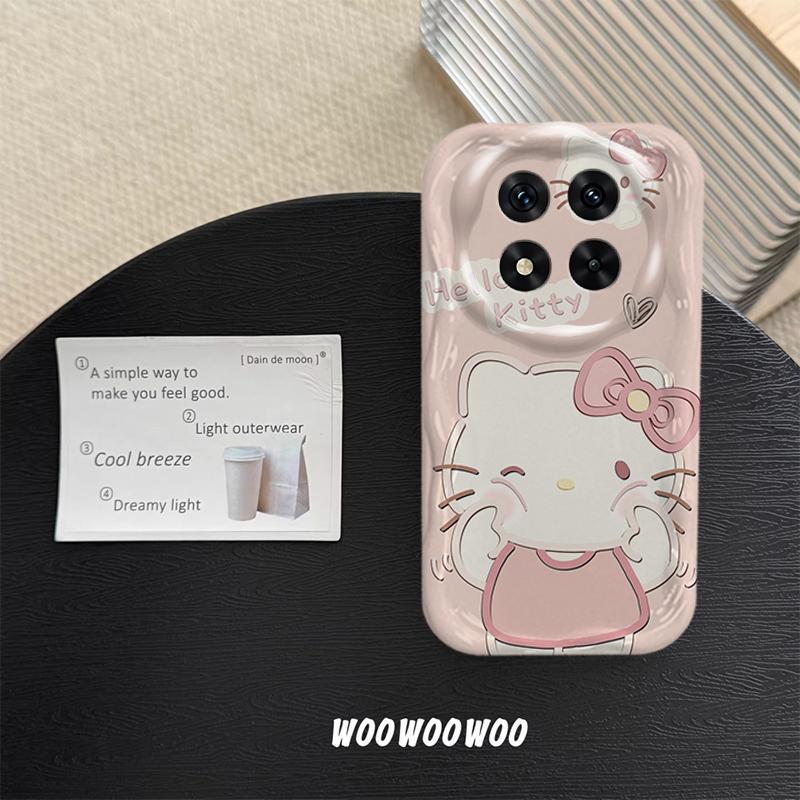 Ốp Lưng Cho Redmi Note 14 Pro 4G 5G POCO X7 Phim Hoạt Hình Kem Cặp Đôi Mèo Mềm TPU 3D Sóng Silicon Vỏ Điện Thoại
