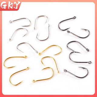 GKY - Bộ 100 Móc Câu Thép Carbon, Phù Hợp Cho Việc Câu Jip Và Cá Chép, Phụ Kiện Đi Biển