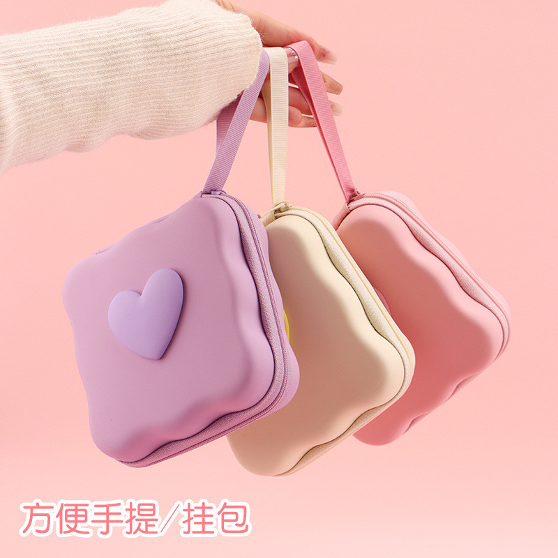 Túi lưu trữ cáp dữ liệu/tai nghe/đĩa U/máy ảnh di động có khóa kéo