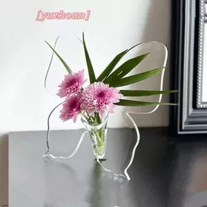 Bình hoa Acrylic bướm trong suốt Phụ kiện sắp xếp hoa ba chiều Bình bướm Trang trí nhà cửa