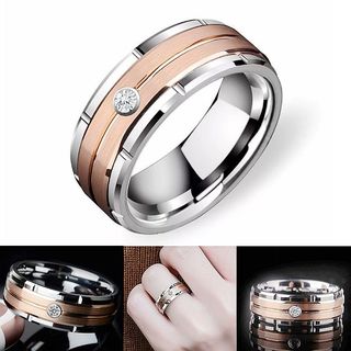 Đôi nhẫn kim cương phù hợp nam nữ, quà tặng hoàn hảo