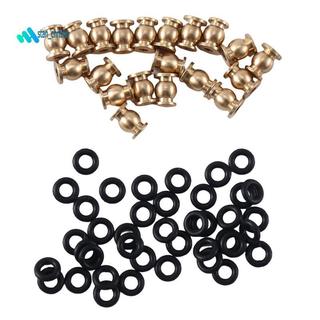 20 Chiếc Đồng Thau Chống Sốc Liên Kết Khớp Bóng Xoay RC Xe Khớp Bóng Với Vòng Chữ O Cho 1 / 24 RC Xe Bánh Xích SCX24 Nâng Cấp Các Bộ Phận