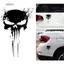DELMER Punisher Đầu Lâu Miếng Dán Thời Trang Xe Máu Vinyl Miếng Dán Đen 22 * 15cm Thú Vị Xe Máy Trang Trí Xe Đầu Lâu Decal