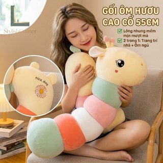 Mềm Hươu Cao Cổ Sang Trọng Gối Đồ Chơi Nhồi Bông Gối Cổ Dài Trẻ Em Ngủ Ngủ Ngủ Trang Trí Phòng Quà Tặng