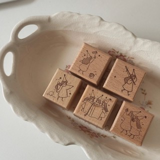 Dấu gỗ rubber Stamp House Little Fairy mẫu mới