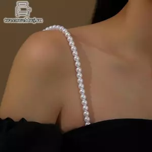 Dây Đeo Vai Thời Trang Tweeduj - Tweed & Pha Lê, Chống Trơn Trượt, Thoáng Mát, Gợi Cảm