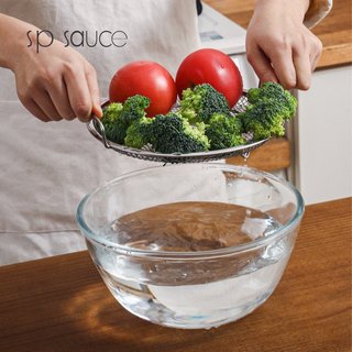 Khay lưới thép không gỉ 304 Giá thoát dầu Vòng sâu Dụng cụ lọc thực phẩm Chiên hấp nướng