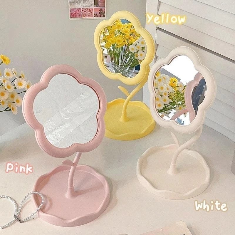 Gương bàn PSOAIN xoay 360 độ đa chức năng nhỏ gợn đặt bàn, [Shop giao màu ngẫu nhiên]