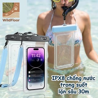 Túi đựng điện thoại chống nước IPX8 Clear Touch Sensitive Face ID Vân tay Hộp đựng lặn biển