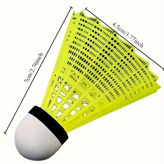 Cầu lông nylon bền bỉ, chuyến bay ổn định, phù hợp cả trong và ngoài trời