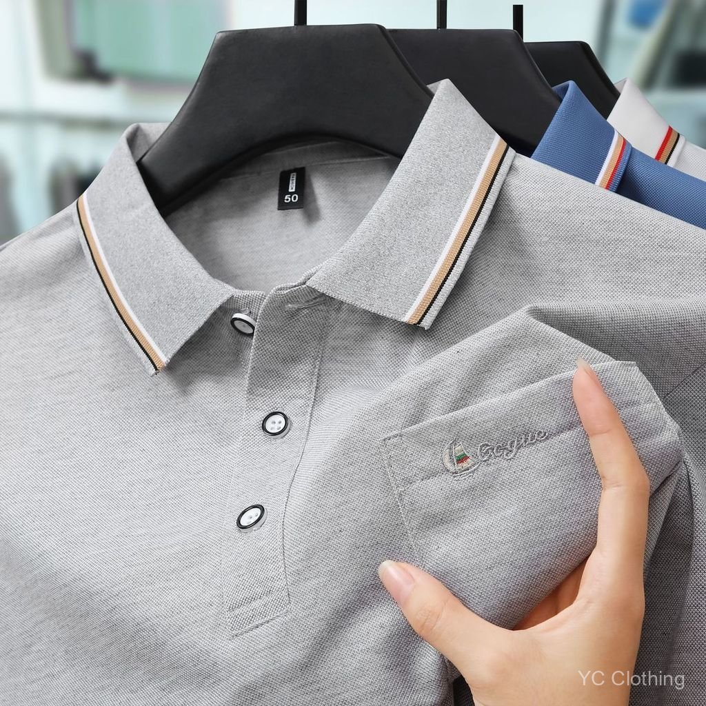 Áo Thun Cotton Ngắn Tay Phù Hợp Mùa Hè, Có Túi Thực Tế