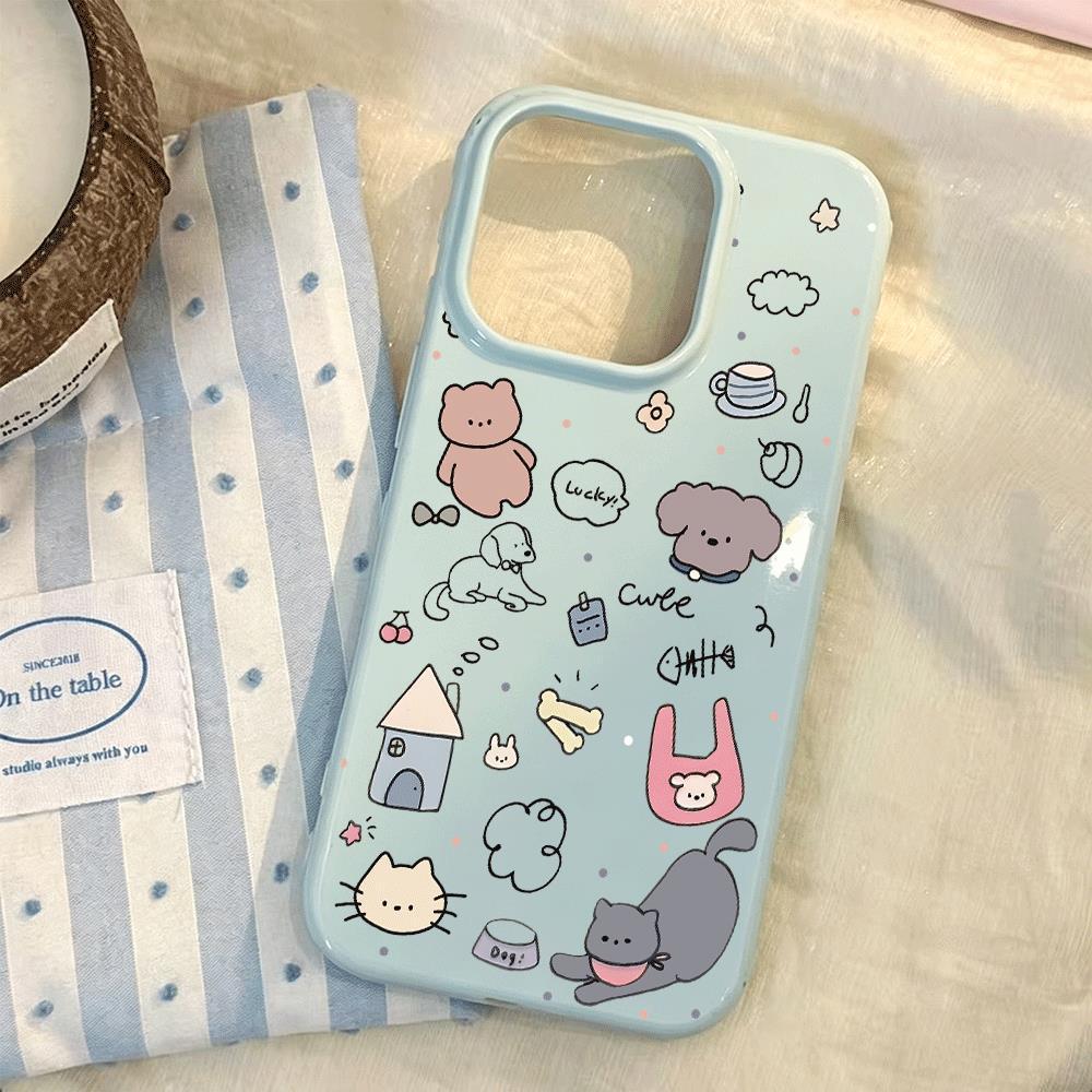 Đối tác nhỏ Ứnhỏ dụng iPhone 1716/15/14 Trường hợp 13/12/11xr Dễ thương 8/7
