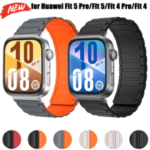 Dây đeo vòng từ tính cho Huawei Fit 5 Pro / Fit 5 / Fit 4 Pro / Fit 4 dây đeo đồng hồ silicon cho phụ kiện vòng tay Huawei Fit 3