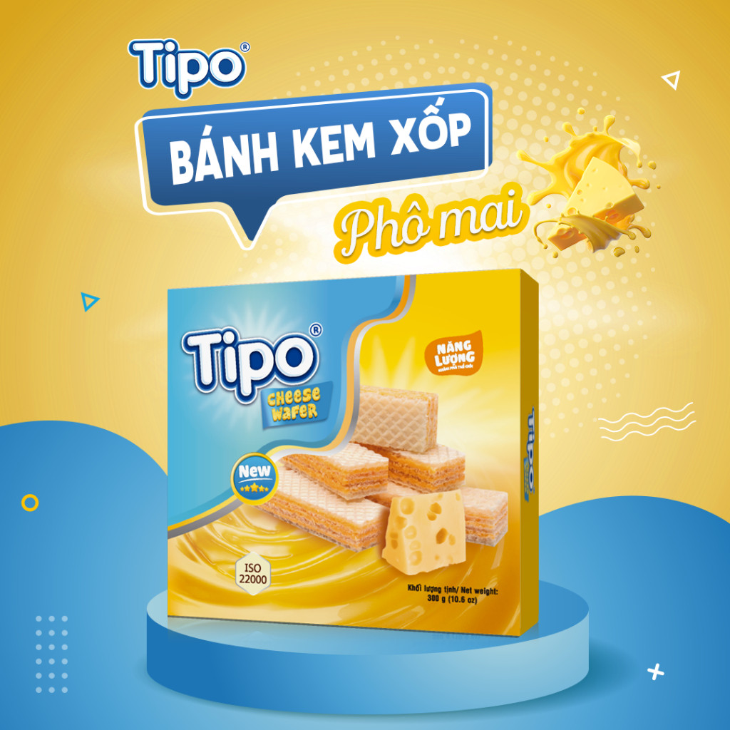 Bánh Tipo Kem Xốp Vị Phô Mai 300g Hữu Nghị