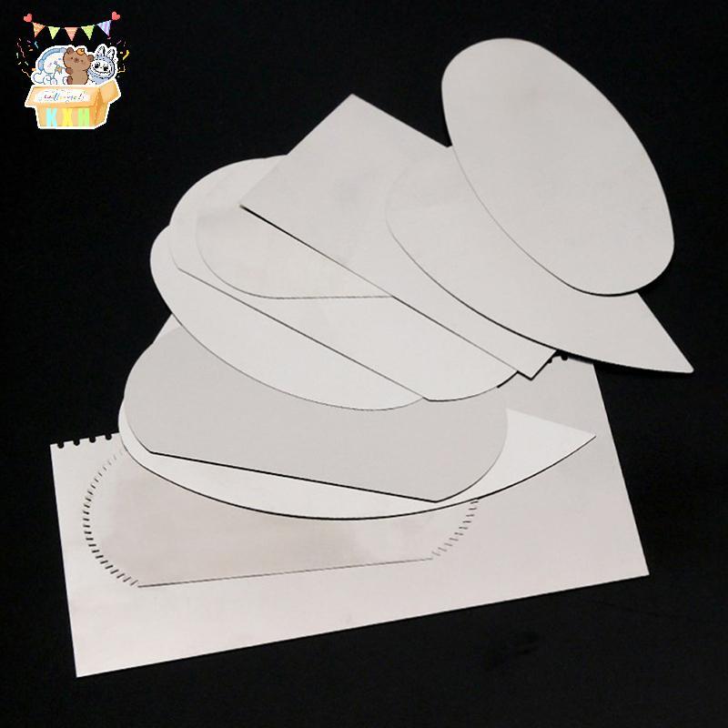 [KXH] 10 Chiếc Dụng Cụ Cạo Thép Đất Sét Gốm Cho Polymer Đất Sét Scraper Dụng Cụ Gốm Thép Răng Hàm Cạp Cắt Thép Dụng Cụ Gốm Sứ ELWW