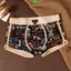 Quần lót nam Retro Quần lót Boxer in hình hợp thời trang thoáng khí
