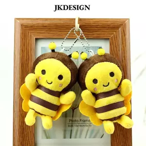 Móc khóa sang trọng JKDESIGN, có dây chuyền 12cm Mặt dây chuyền ong sang trọng, Túi ong mật hoạt hình Mini quyến rũ trẻ em