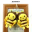 Móc khóa sang trọng JKDESIGN, có dây chuyền 12cm Mặt dây chuyền ong sang trọng, Túi ong mật hoạt hình Mini quyến rũ trẻ em