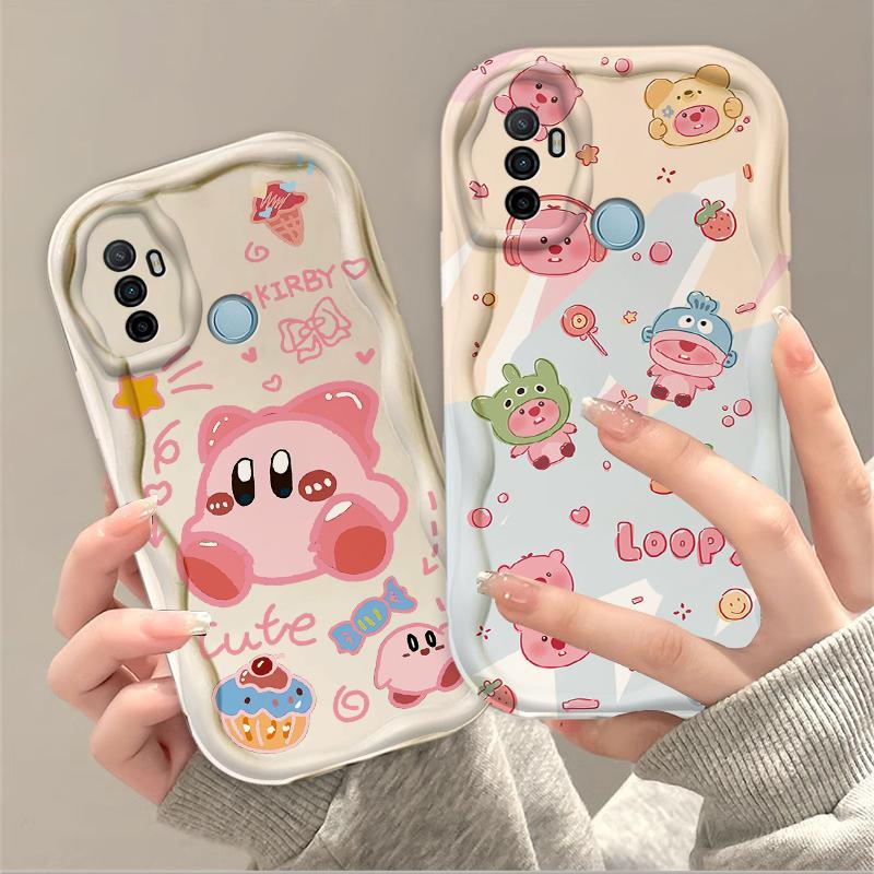 Thích hợp cho điện thoại thông minh OPPO A53 A33 2020 A32 3D TPU mềm Loopy Kirby Vỏ điện thoại chống sốc