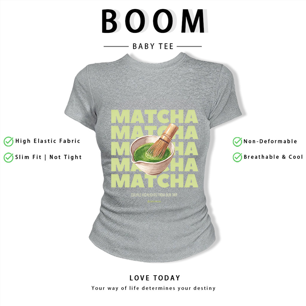 BOOM Áo Baby Tee Nữ Cotton Ôm Body-Áo Thun Ngắn Tay Y2K In Hình PhongCách Mùa Hè, Cổ Tròn Hàng Đầucách hàn quốc phongV47