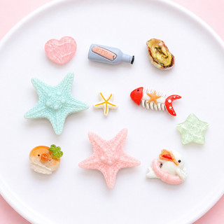 SET CHARM SAO BIỂN SÒ ỐC RÙA SỨA CUA CÁ THUYỀN TRANG TRÍ DÉP CROCS JIBBITZ NHỰA RESIN DỄ THƯƠNG CAO CẤP