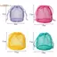 TRTR 1 Chiếc Nylon Lưới Dây Rút Túi Bảo Quản Túi Xách Đa Năng Du Lịch & Hoạt Động Ngoài Trời Túi Dành Cho Sản Phẩm Kỹ Thuật Số Túi Trang Điểm VN