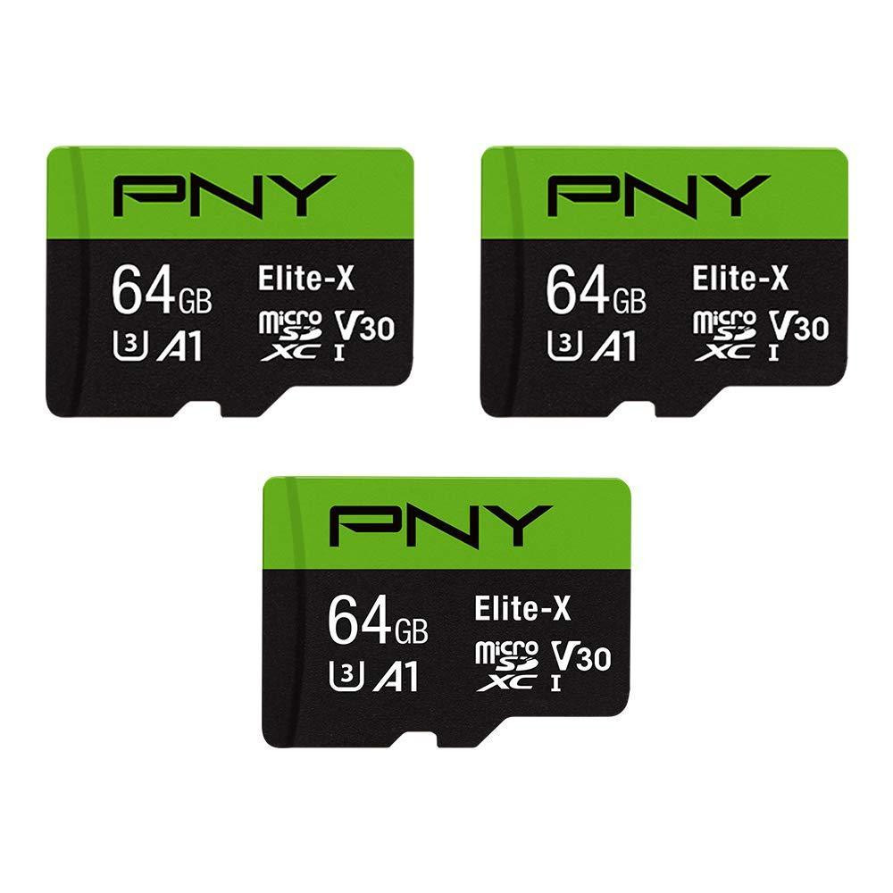 Thẻ nhớ MicroSD PNY Elite-X 64GB / Class 10, UHS-I, U3,Transfer speed up to 100MB/s - Chính Hãng