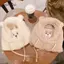 AqToCna Mới Gấu Dễ Thương Mũ Tai Khăn Găng Tay Bộ Mùa Đông Nữ Beanies Mũ Ấm Áp Thường Ngày Sang Trọng Mũ Thường Ngày Lông Cừu Chắc Chắn Cô Gái Kawaii Hiện Nay AqToCna