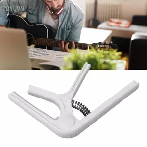 toyuvn Mingzhe Guitar Capo Kẹp Non Slip Point Universal Bảo vệ tuyệt vời Ukulele Điện Thích hợp Guitar Acoustic Mandolins Ukuleles Chất liệu ABS (Đen)