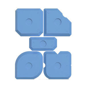 ✪Bộ dụng cụ làm đầy khớp silicon 5 mảnh Dụng cụ bịt kín Thìa vữa Thích hợp cho nhà bếp Phòng tắm Cửa sổ sàn U0WP