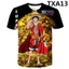 Nhanh Khô Thường Ngày Áo Thun Nữ Tay Ngắn Unisex One Piece Luffy 3D In Anime Tee Cổ Điển Nóng