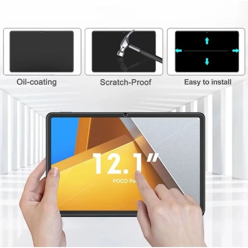 Bảo Vệ Màn Hình 9H Cho Xiaomi POCO Pad M1 / Redmi Pad 2 Pro 12.1inch / Redmi Pad 2 11 Inch 2025 Máy Tính Bảng Kính Cường Lực HD Có Hộp
