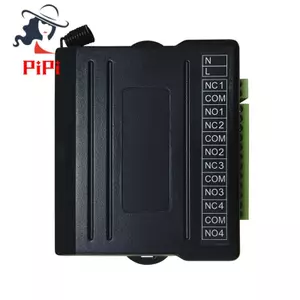 433.93mhz AC90V-250V Rơle 4 kênh Đầu thu vô tuyến