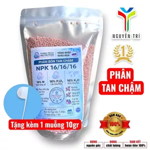 Phân Bón Tan Chậm NPK 16-16-16 Nga – Dinh Dưỡng Cân Đối Cho Hoa Và Cây Kiểng – Túi Chiết